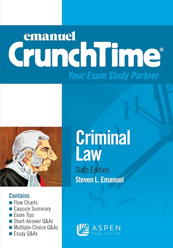 Amazon.com: Emanuel CrunchTime for Criminal Law (Examples